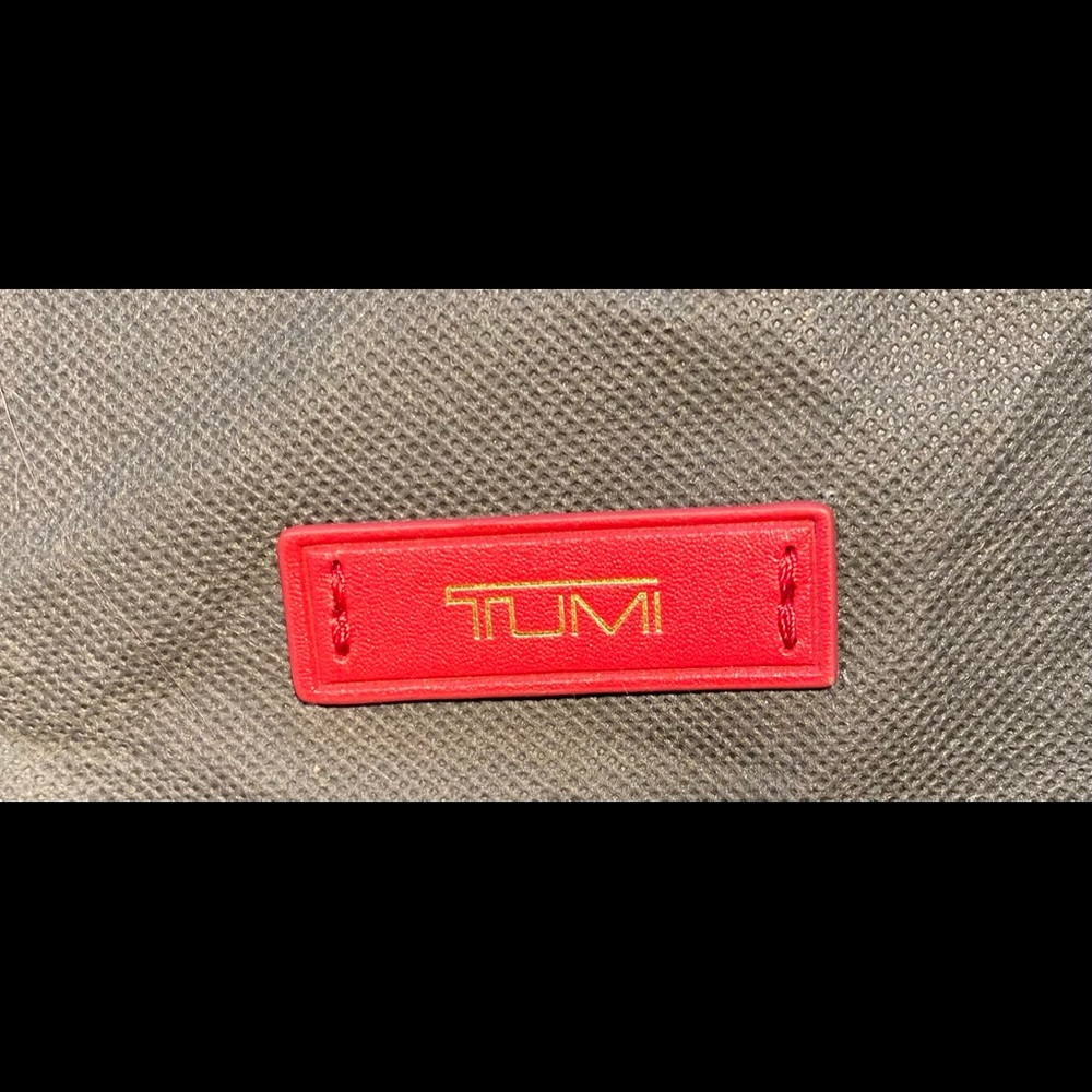 TUMI Backpack dust cover drawstring 2’x3’ red tags